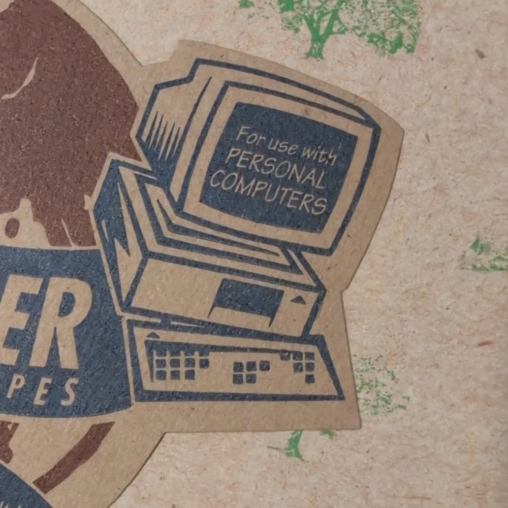 Vintage Computer Printer Paper Paper Aventures‎ desktop Nature USA